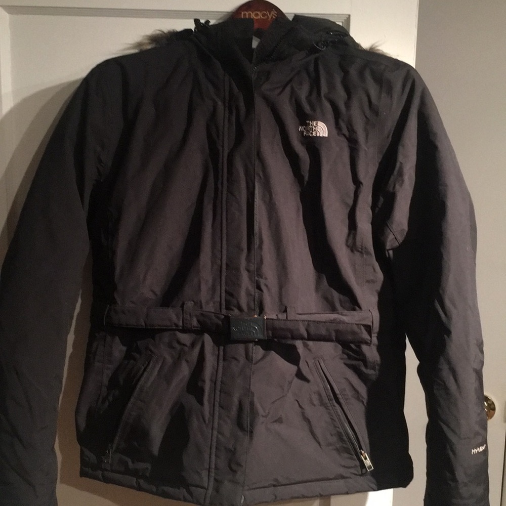 Black North Face coat